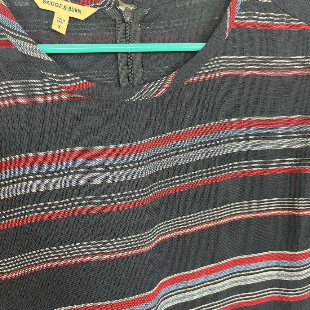 Bridge & Burn Stripe Scoop Neck Jumpsuit - Picture 3 of 10